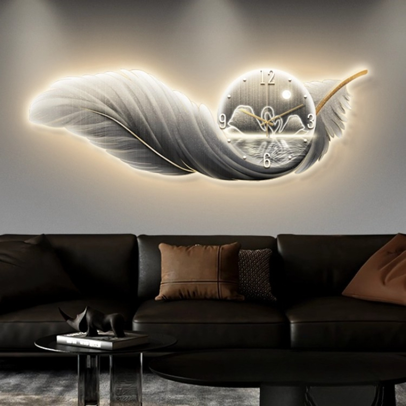 Nordic Luxury Wall Clock LED F - огляд і ціна Resin Art Wall Clock