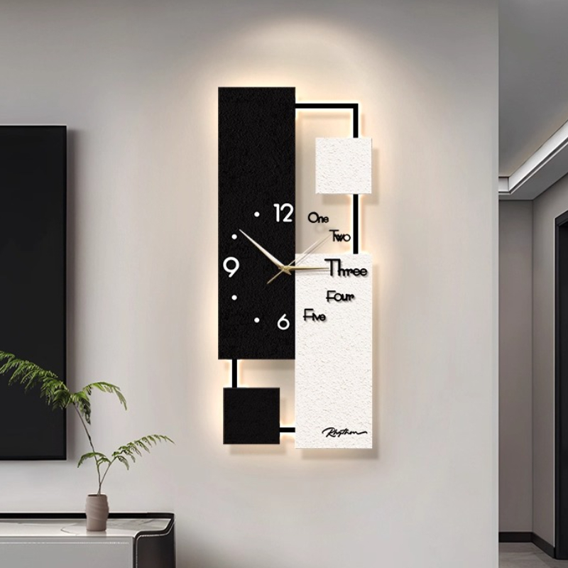 Luxury Living Room Wall Clock  - огляд і ціна Resin Art Wall Clock