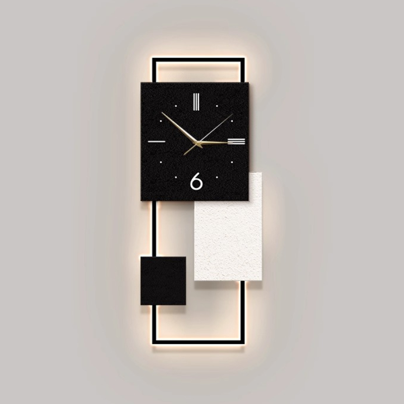 Luxury Living Room Wall Clock  - огляд і ціна Resin Art Wall Clock
